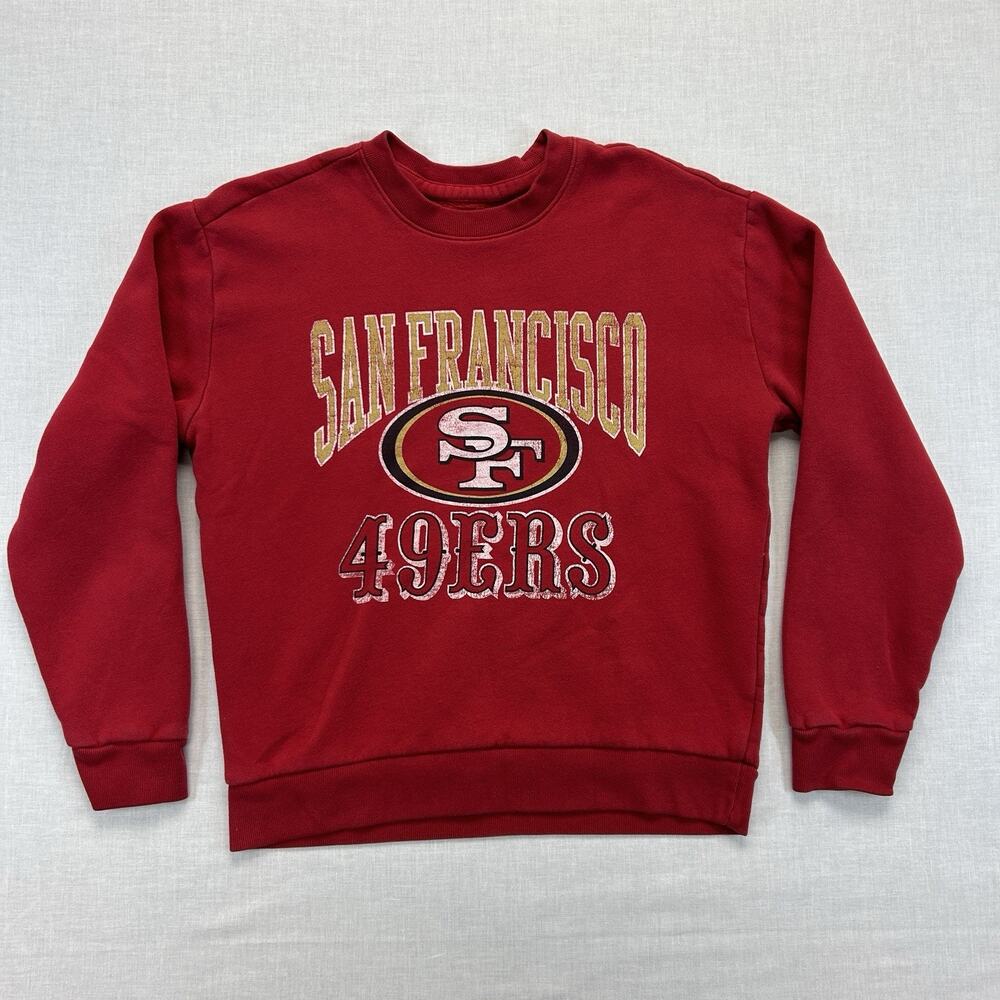 San Francisco 49ers NFL Sweatshirt Mens Small Football Crewneck Pullover Relaxed